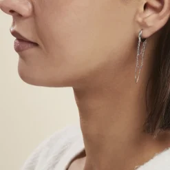 Créoles Argent Blanc Olavi