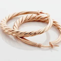 Créoles Asael Argent Rose