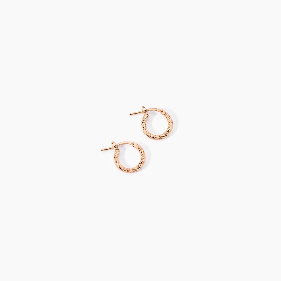 Créoles Djulia Argent Rose