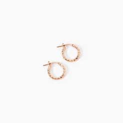 Créoles Djulia Argent Rose