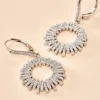 Créoles Doretta Argent Blanc Oxyde De Zirconium
