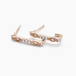 Créoles Eugenie Argent Rose Oxyde De Zirconium