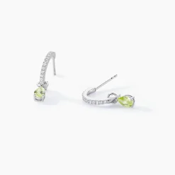 Créoles Evasion Argent Blanc Oxyde De Zirconium
