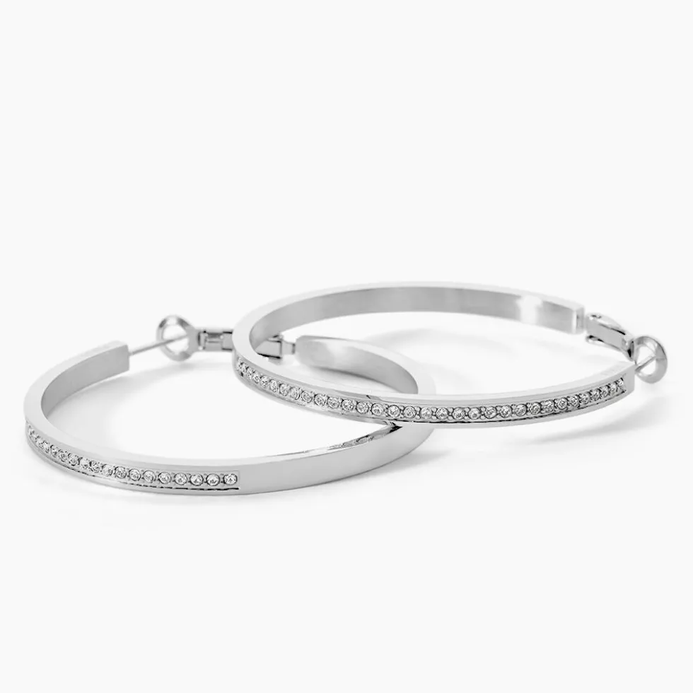 Créoles Guess Color My Day Acier Blanc Oxyde De Zirconium
