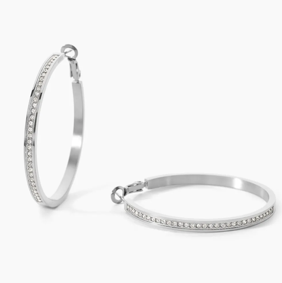 Créoles Guess Color My Day Acier Blanc Oxyde De Zirconium