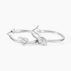 Créoles Haria Argent Blanc