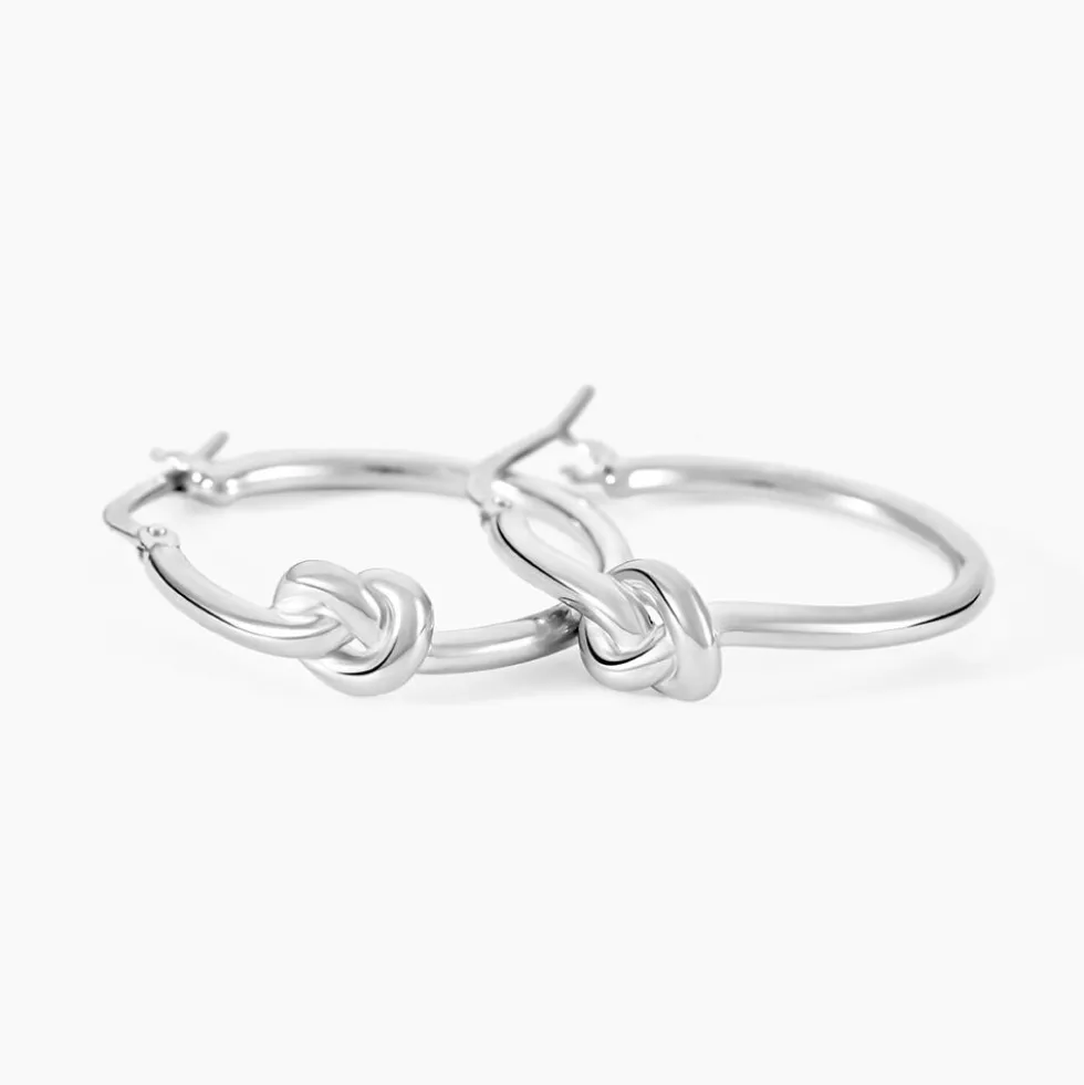 Créoles Haria Argent Blanc