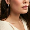 Créoles Keiko Argent Blanc