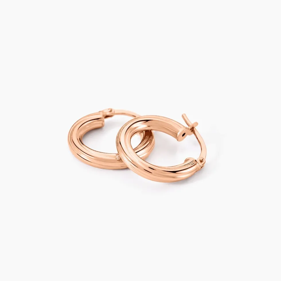 Créoles Maia Argent Rose