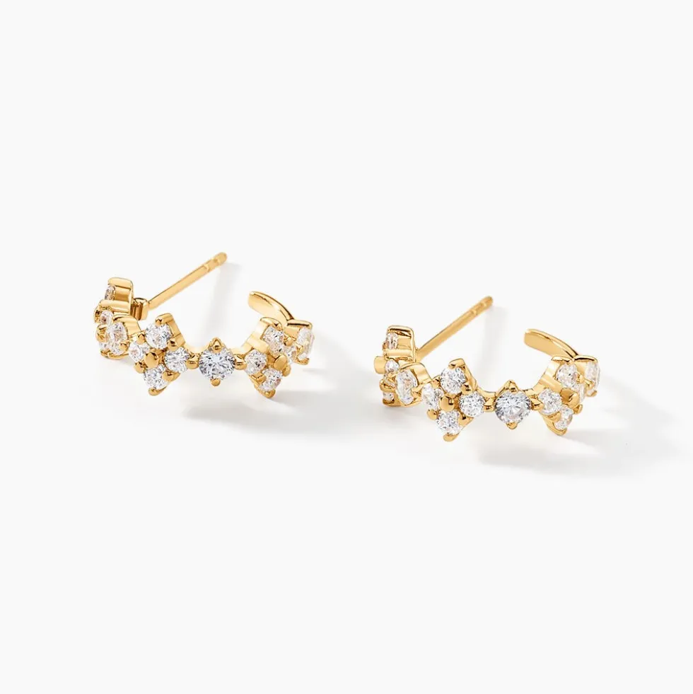 Créoles Majestueuse Or Jaune Oxyde De Zirconium