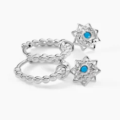 Créoles Meissa Argent Blanc Oxyde De Zirconium