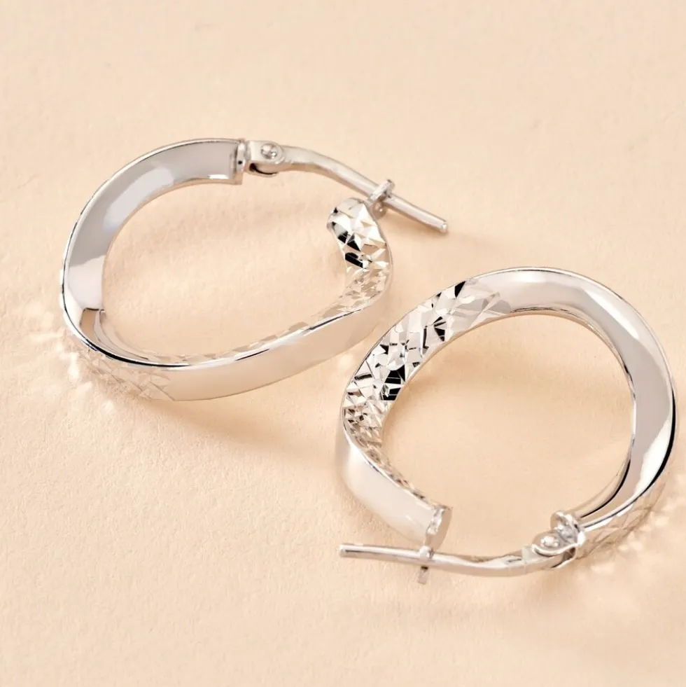 Créoles Moheli Argent Blanc
