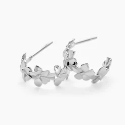 Créoles Olyss Argent Blanc
