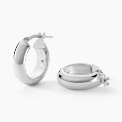 Créoles Oreli Argent Blanc