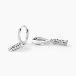 Créoles Snook Argent Blanc