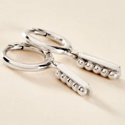 Créoles Snook Argent Blanc