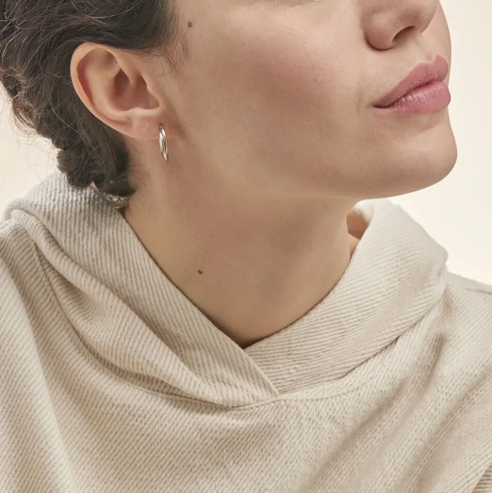 Créoles Tita Or Bicolore