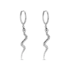 Créoles Yoshie Argent Blanc