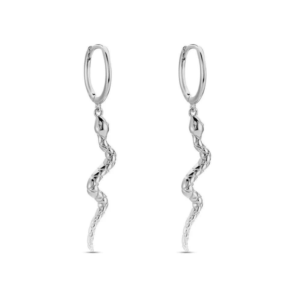 Créoles Yoshie Argent Blanc