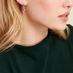 Créoles Yoshie Argent Blanc