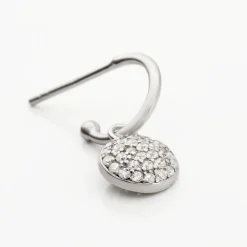 Créole Unitaire Argent Blanc Donelle Oxyde De Zirconium