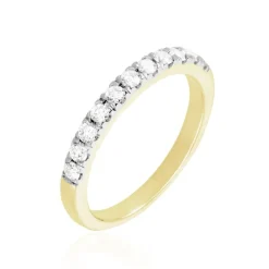 Demi Alliance Pristina Ld Or Jaune Diamant Synthetique