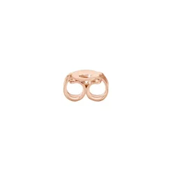 Fermoir Papillon Boucle D'oreille Or Rose