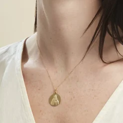 Médaille Or Jaune Sainte Thérèse