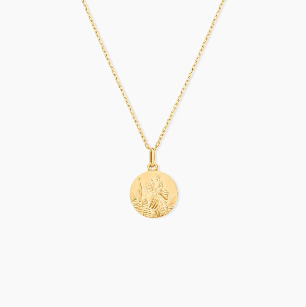 Medaille Or Jaune Saint Christophe