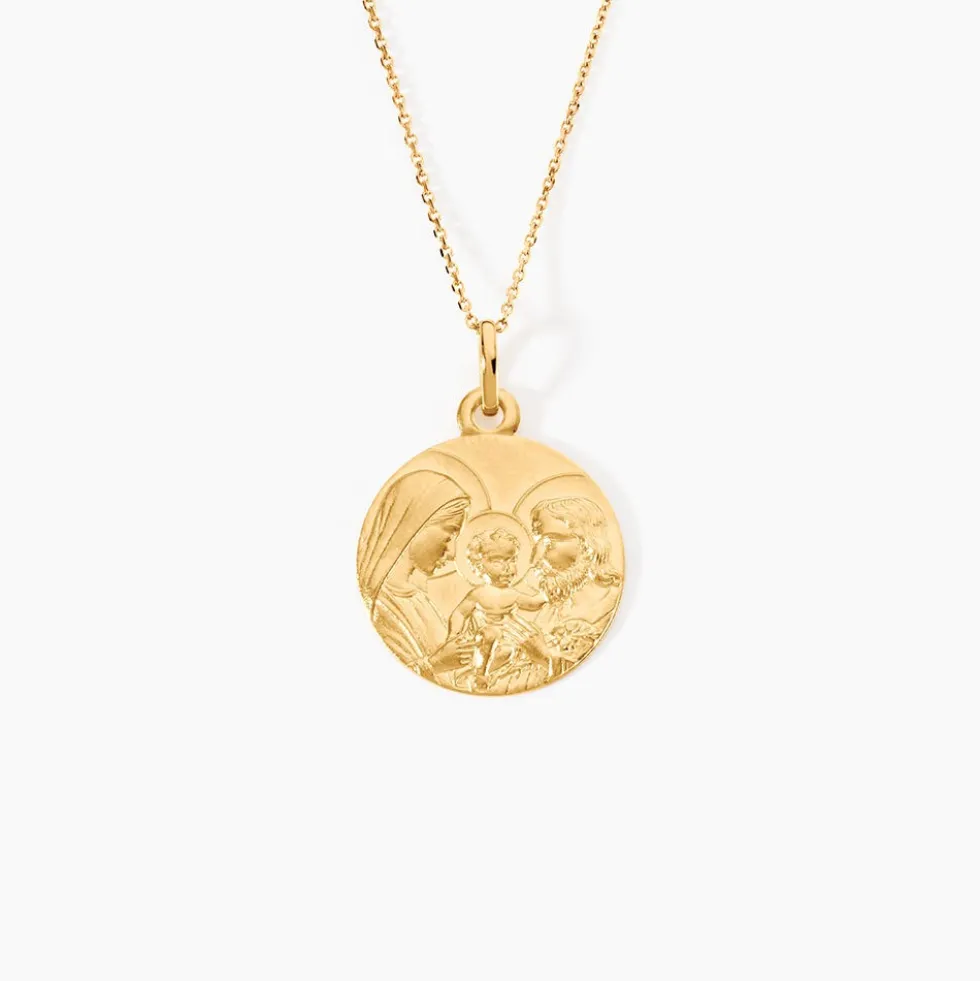 Medaille Or Jaune Sainte Famille