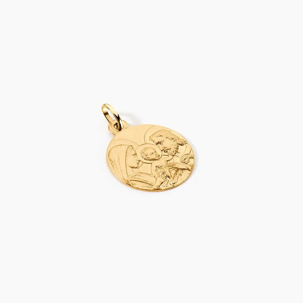 Medaille Or Jaune Sainte Famille