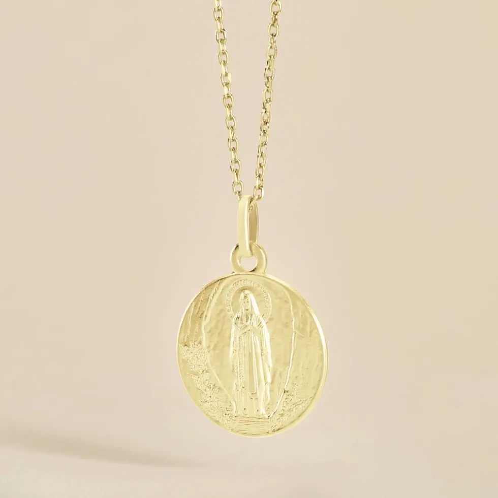 Medaille Or Jaune Vierge