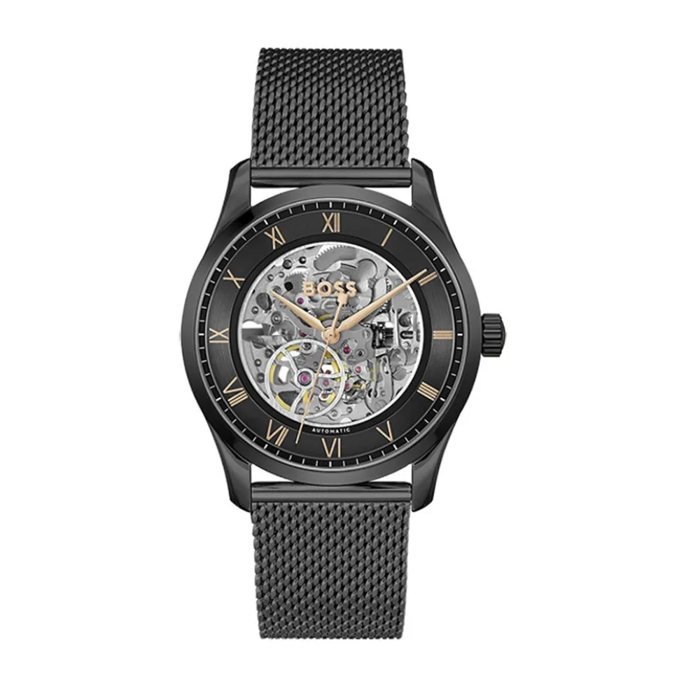 Montre Boss Principle Skeleton Noir