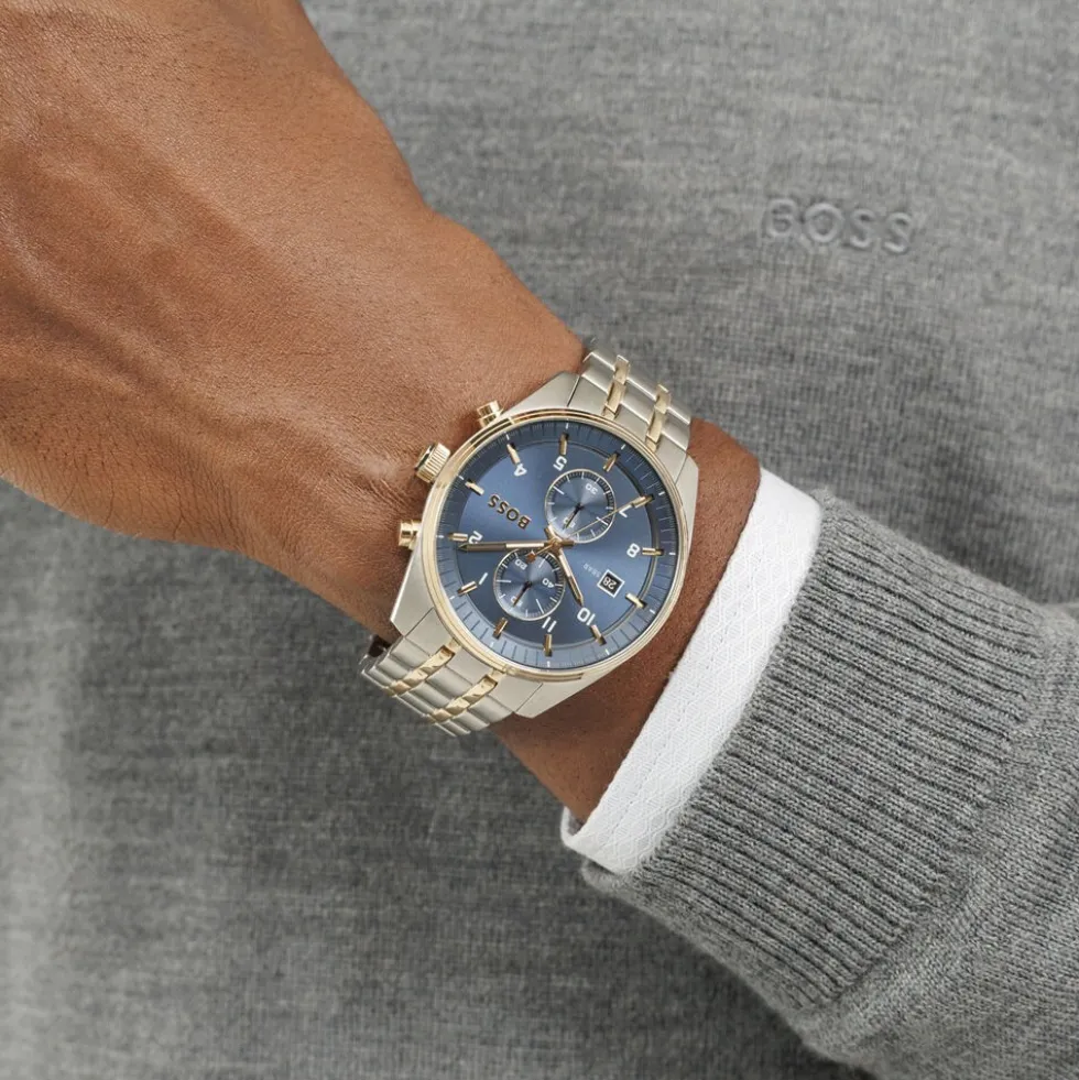 Montre Boss Skytraveller Bleu