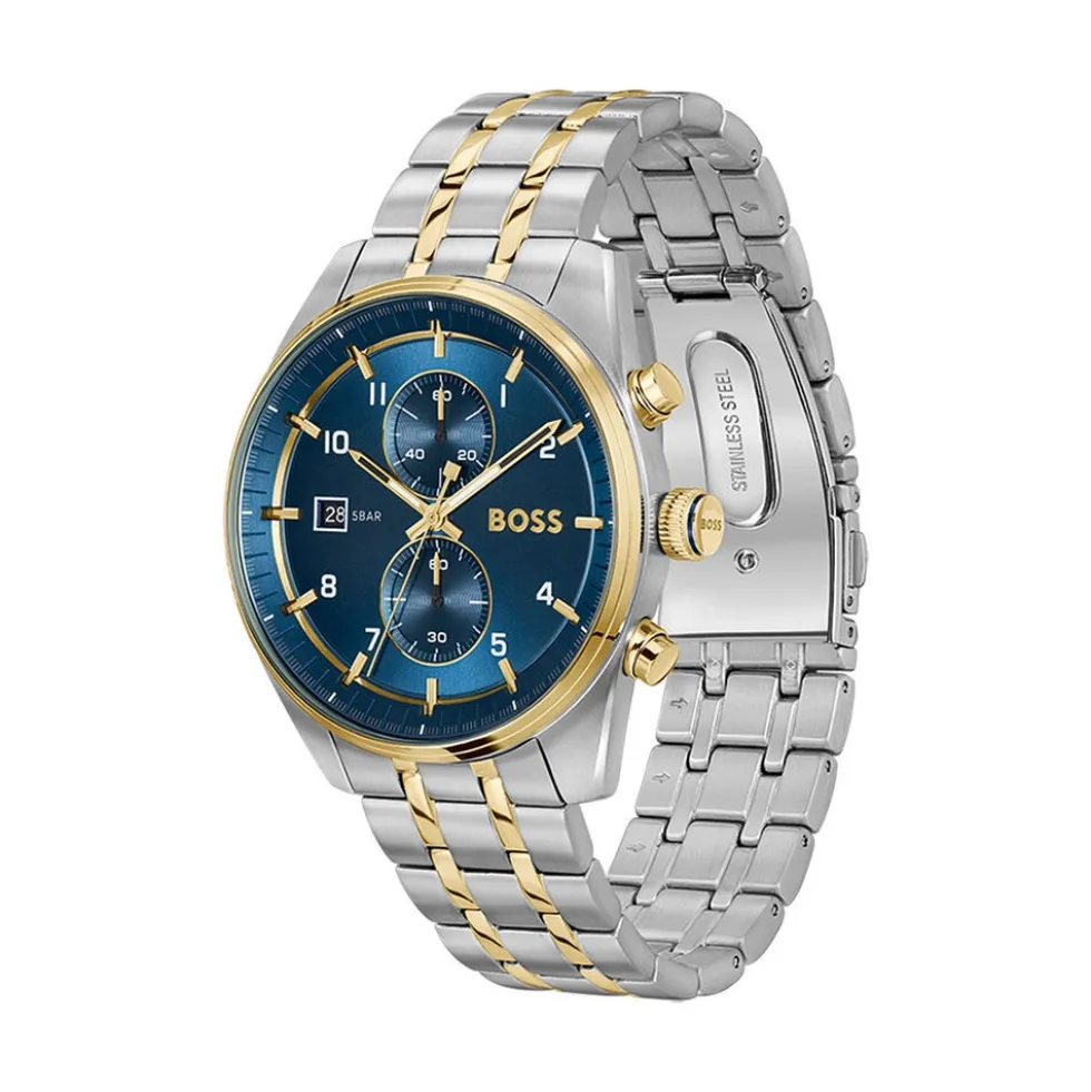 Montre Boss Skytraveller Bleu