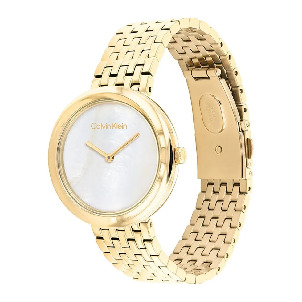 Montre Calvin Klein Twisted Bezel Blanc
