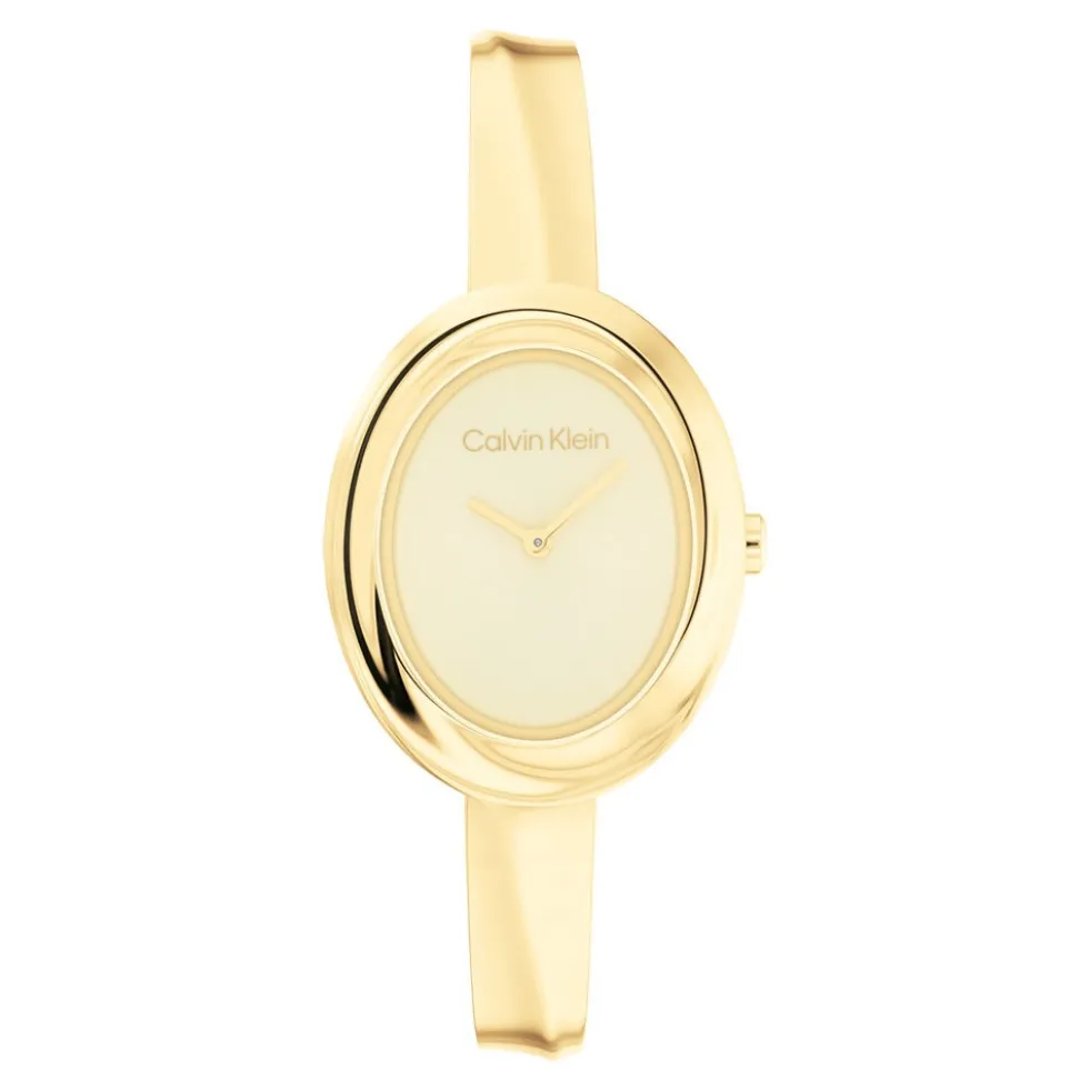Montre Calvin Klein Twisted Bezel Doré