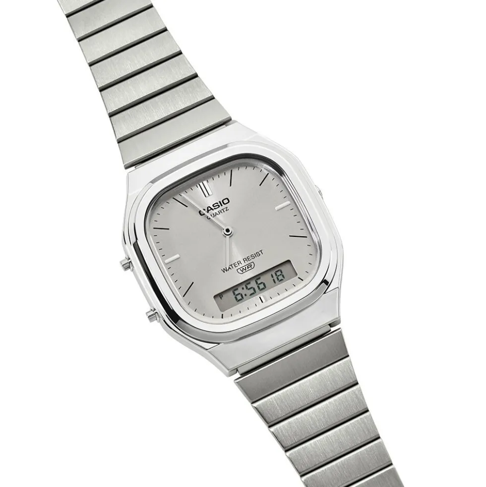 Montre Casio Collection Aq240 Argenté