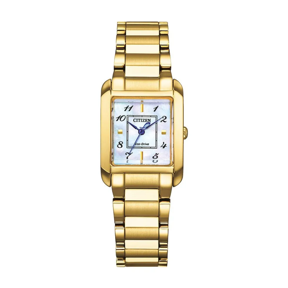 Montre Citizen Ladies Square Nacre Blanche