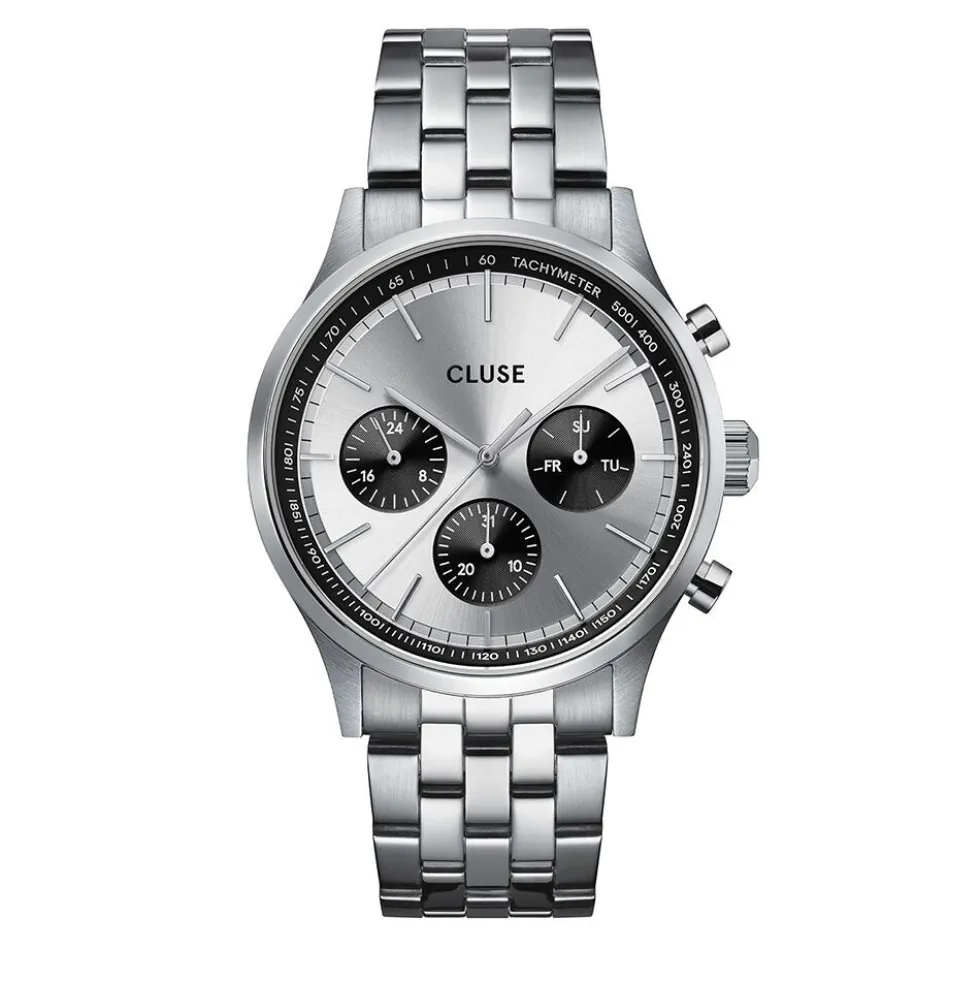 Montre Cluse Antheor Multifonction Argenté