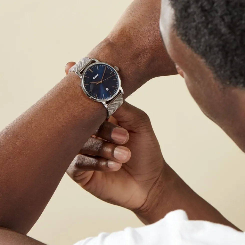 Montre Cluse Aravis Bleu