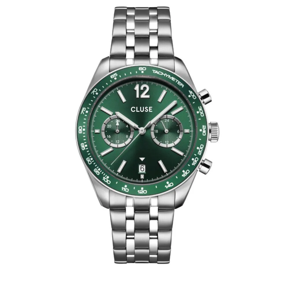 Montre Cluse Aravis Dual Timer Vert