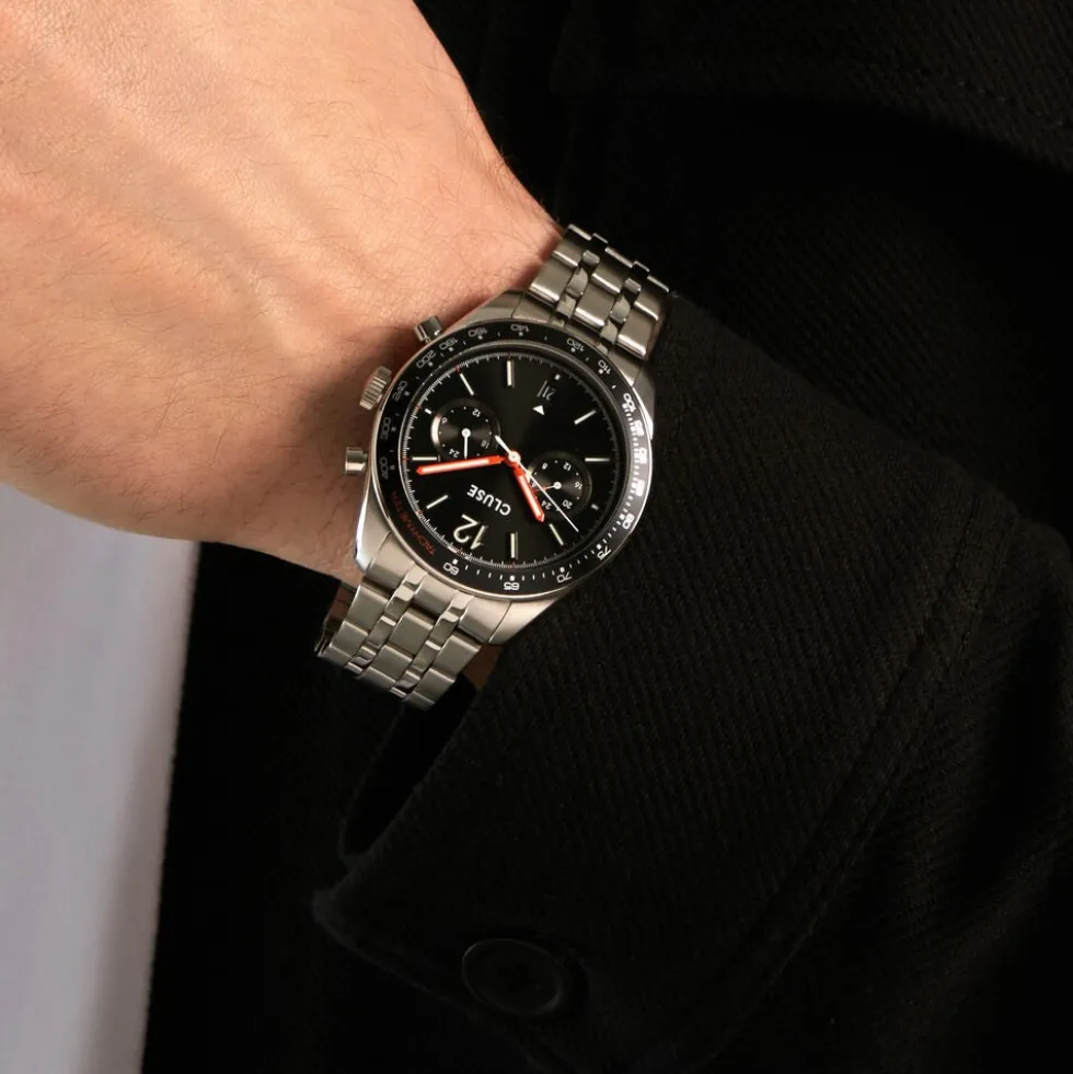 Montre Cluse Aravis Dual Timer Noir
