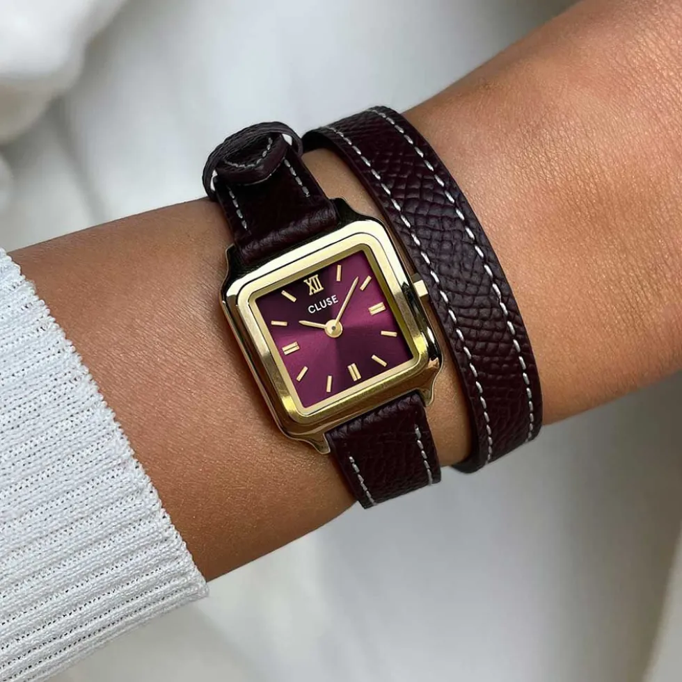 Montre Cluse Gracieuse Mini Bordeaux