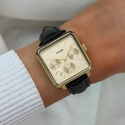 Montre Cluse La Tétragone Multifunction Doré