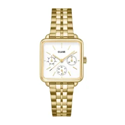 Montre Cluse La Tétragone Multifunction Blanc