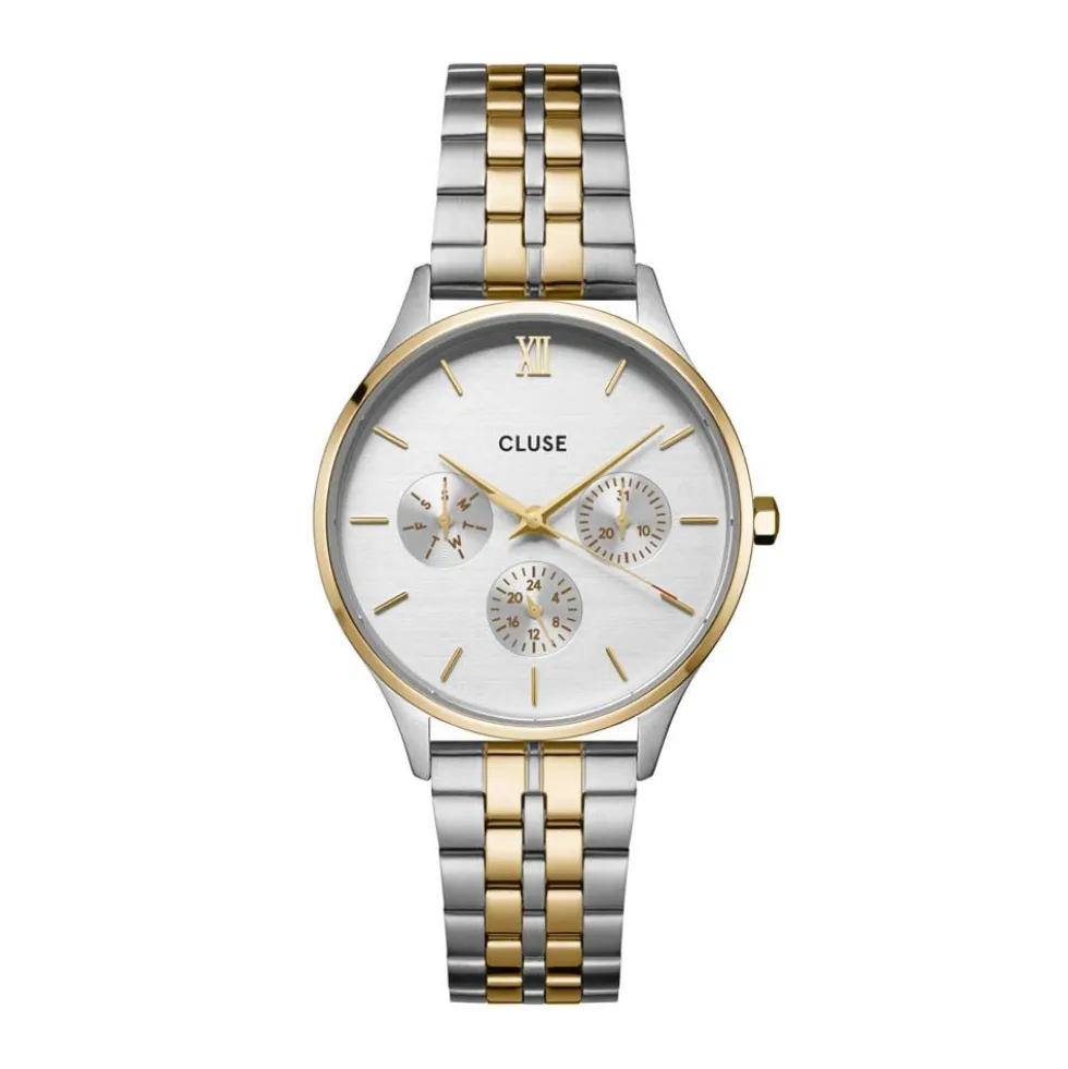 Montre Cluse Minuit Multifunction Argenté