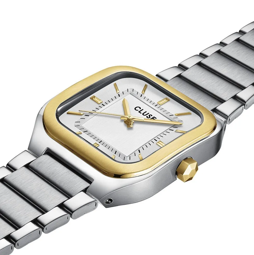 Montre Cluse Quadrus Argenté
