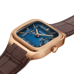 Montre Cluse Quadrus Multifonction Bleu
