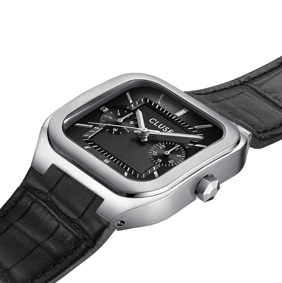 Montre Cluse Quadrus Multifonction Noir